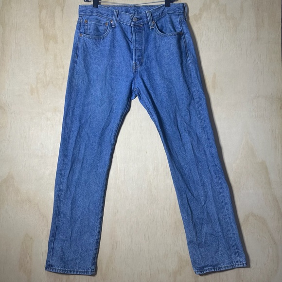 Levi's Other - Levi's 501 Jeans Men’s 31X30 Regular Fit Straight Blue Buttonfly Denim